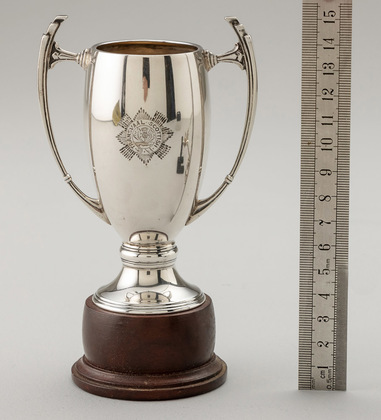 Transvaal Scottish Regiment Sterling Silver Art Deco Trophy - Mappin & Webb
